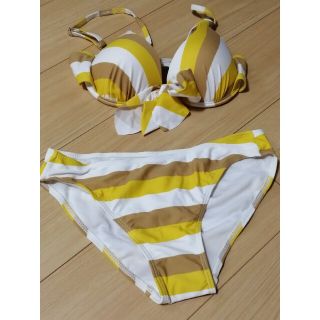 体型カバー♡黄色✨3点セット水着👙(水着)