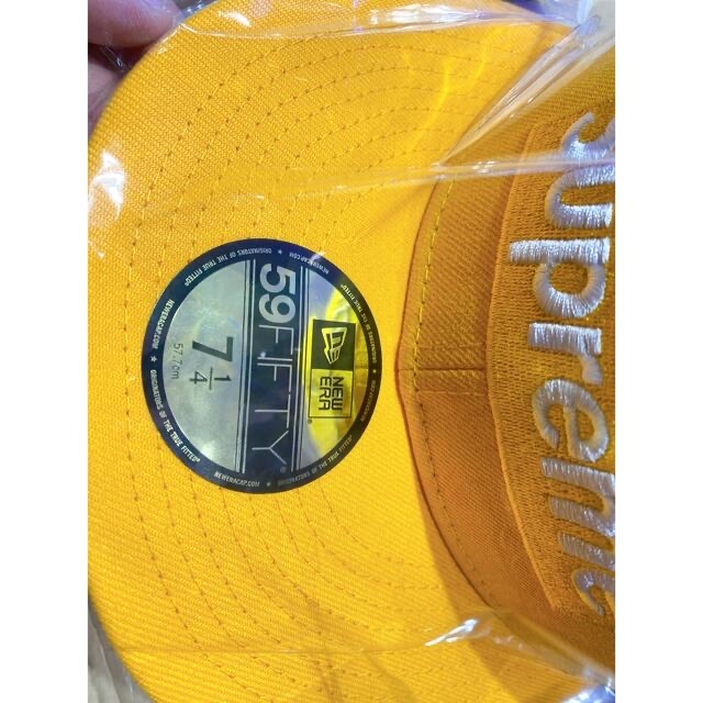 Supreme Box Logo Mesh Yellow New Era 3