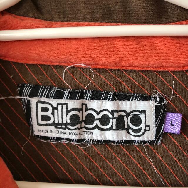 billabong(ビラボン)のbillabong ビラボン　ブラウンポロシャツ　L メンズのトップス(ポロシャツ)の商品写真