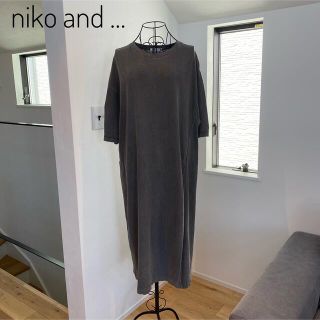 ニコアンド(niko and...)の【niko and …】マキシワンピース　Tシャツワンピース　フリーサイズ(ロングワンピース/マキシワンピース)