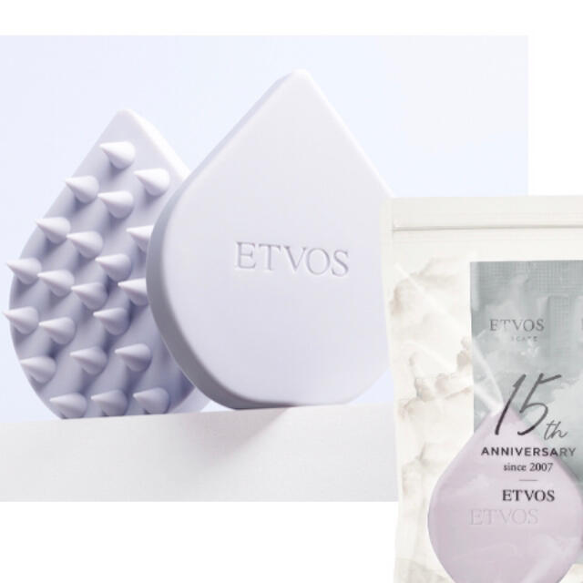 ETVOS(エトヴォス)のETVOS 15th アニバーサリー リラクシングマッサージブラシキット コスメ/美容のヘアケア/スタイリング(ヘアブラシ/クシ)の商品写真