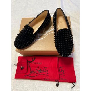 クリスチャンルブタン(Christian Louboutin)のクリスチャンルブタン　ローリングスパイク　フラット　ベルベット　新品未使用(ハイヒール/パンプス)