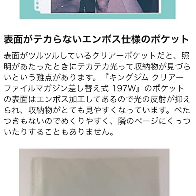 キングジム(キングジム)のキングジム　マガジンファイル　リフィル　60枚 インテリア/住まい/日用品の文房具(ファイル/バインダー)の商品写真