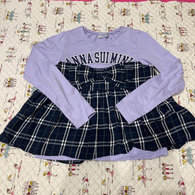 ANNA SUI mini(アナスイミニ)のANNA SUI MINI 140 長Tシャツ　キュロットスカート キッズ/ベビー/マタニティのキッズ服女の子用(90cm~)(スカート)の商品写真