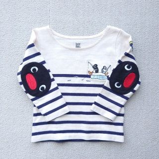 グラニフ(Design Tshirts Store graniph)のグラニフ　ピングー　刺繍　キッズ長袖Tシャツ　90(Tシャツ/カットソー)