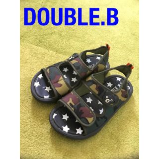 ダブルビー(DOUBLE.B)のDOUBLE.B サンダル　19cm ミキハウス(サンダル)