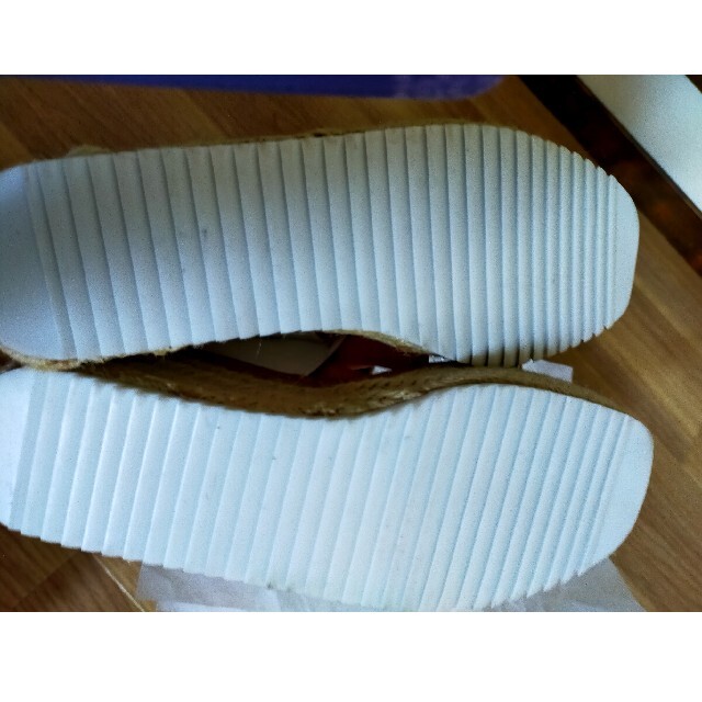 神戸レタス(コウベレタス)のバイカラー異素材ジュートサンダル レディースの靴/シューズ(サンダル)の商品写真