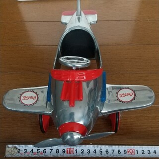コカコーラ(コカ・コーラ)のコカ・コーラ 足こぎ飛行機 アルミ製ダイキャストモデル(模型/プラモデル)