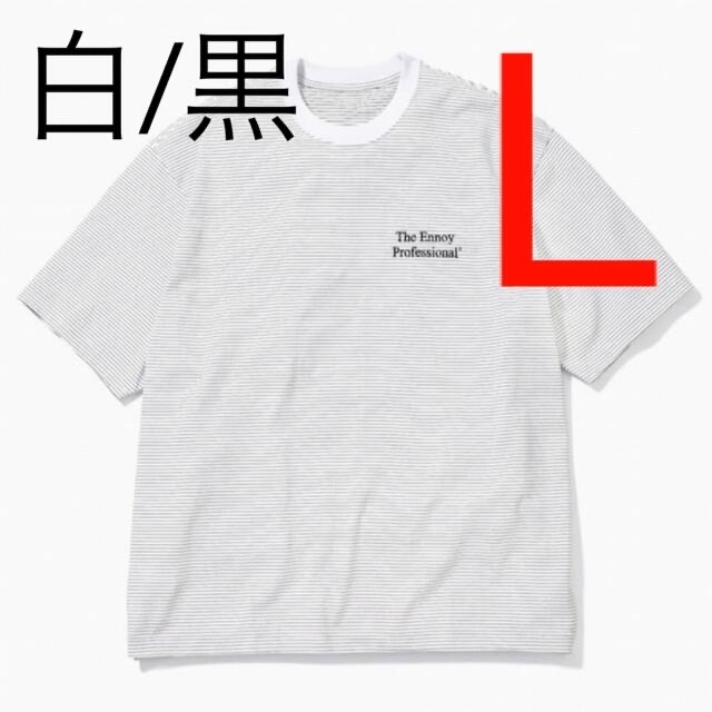 販売を販売 S/S Border T-Shirt (WHITE × BLACK) Lサイズ | www