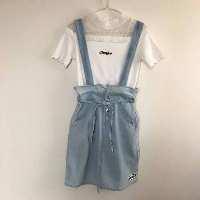 幸子様専用　カットソー　デニムスカート　セットアップ キッズ/ベビー/マタニティのキッズ服女の子用(90cm~)(スカート)の商品写真