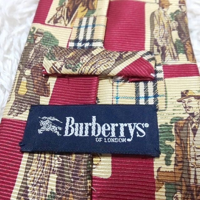 BURBERRY(バーバリー)の【美品】Burberrys 絵画風シルクネクタイ ノバチェック シャドーホース メンズのファッション小物(ネクタイ)の商品写真