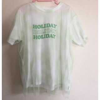 ロデオクラウンズ(RODEO CROWNS)のロデオクラウンズ　2枚重ね　緑✖️白Tシャツ(Tシャツ(半袖/袖なし))