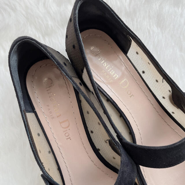 Dior(ディオール)のDIOR ドットメッシュ パンプス レディースの靴/シューズ(ハイヒール/パンプス)の商品写真