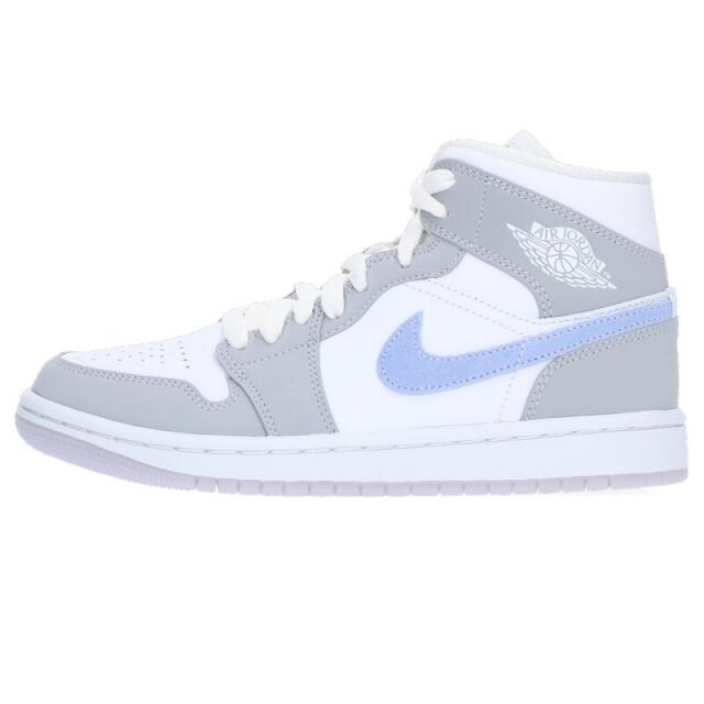 ナイキ WMNS AIR JORDAN 1 MID WOLF GREY BQ6472-105 エアジョーダン1ミッドウルフグレースニーカー レディース  23cm | フリマアプリ ラクマ