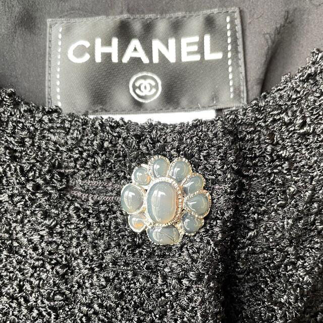 CHANEL(シャネル)の極美品♡ CHANEL  グリポワボタン　オールインワン　ワンピース　黒　36 レディースのワンピース(ひざ丈ワンピース)の商品写真