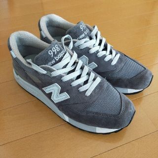 ニューバランス(New Balance)の【美品】NewBalance998 26.0cm cgyチャコールグレー(スニーカー)