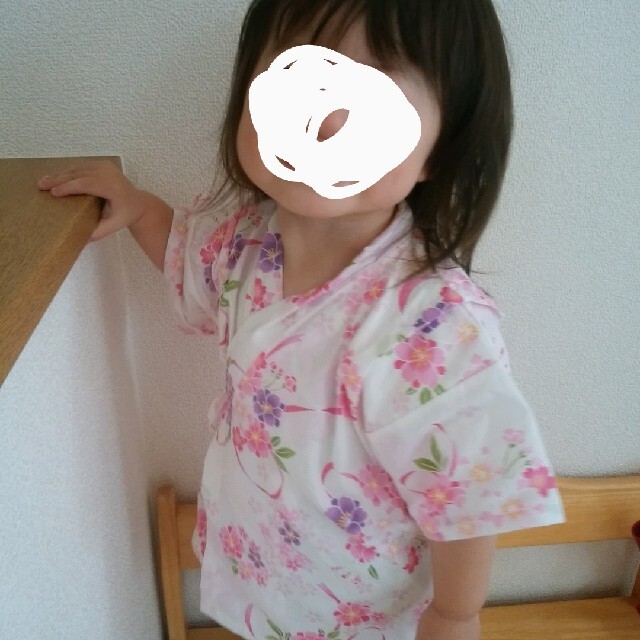 甚平 キッズ/ベビー/マタニティのキッズ服女の子用(90cm~)(甚平/浴衣)の商品写真