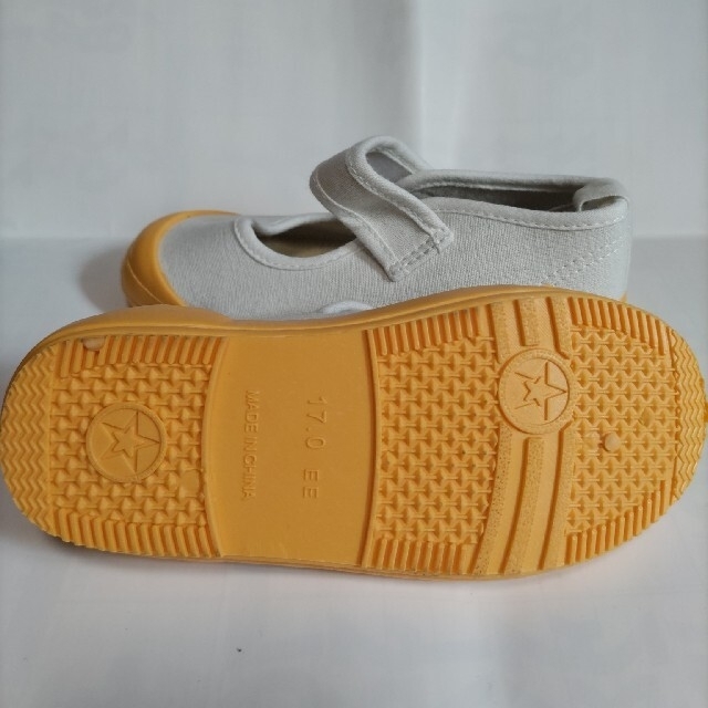 BREEZE(ブリーズ)のオレンジ色の上履き　17.0cm キッズ/ベビー/マタニティのキッズ靴/シューズ(15cm~)(スクールシューズ/上履き)の商品写真