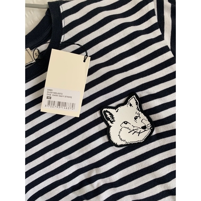 MAISON KITSUNE'(メゾンキツネ)のメゾンキツネ　ボーダーTシャツ レディースのトップス(Tシャツ(半袖/袖なし))の商品写真