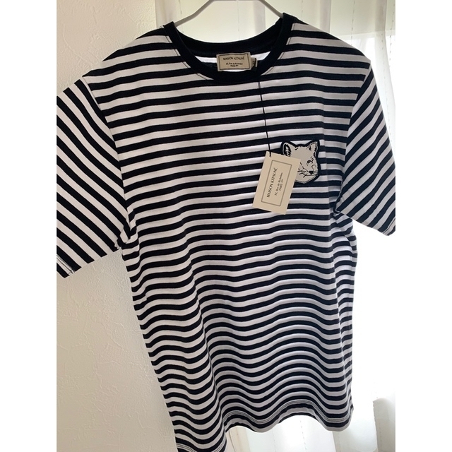 MAISON KITSUNE'(メゾンキツネ)のメゾンキツネ　ボーダーTシャツ レディースのトップス(Tシャツ(半袖/袖なし))の商品写真