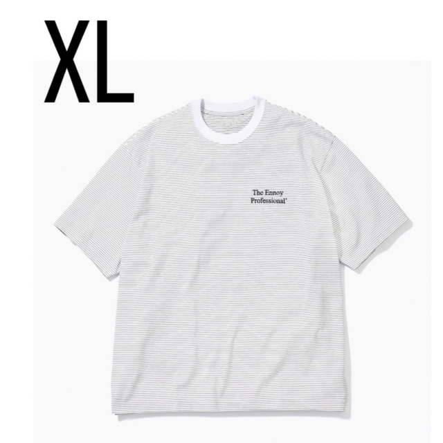 らコメント Supreme - S/S Border T-Shirt WHITE×BLACK XL ennoyの