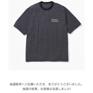 ワンエルディーケーセレクト(1LDK SELECT)のennoy エンノイ　Border T-Shirt L ブラック 黒(Tシャツ/カットソー(半袖/袖なし))