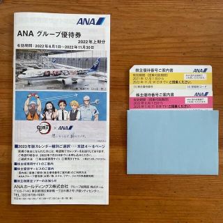 エーエヌエー(ゼンニッポンクウユ)(ANA(全日本空輸))のANA 株主優待 2枚 グループ優待券(その他)