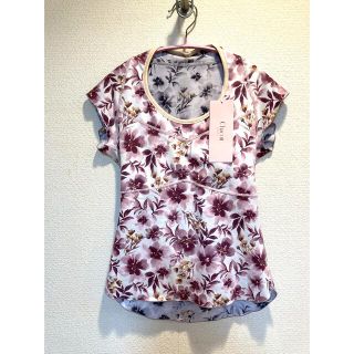 チャコット(CHACOTT)のChacott BALANCE リバーシブルトップ ローズプリントM(Tシャツ(半袖/袖なし))