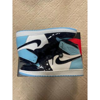 ナイキ(NIKE)のAIRJORDAN1 HIGH OG UNC Patent29cm 日本未発売(スニーカー)