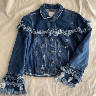 ザラ(ZARA)のZARA フリンジデニムジャケット Gジャン(Gジャン/デニムジャケット)