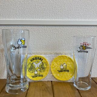 アサヒ(アサヒ)のドラフターズ（ビールジョッキ,ビアグラス,コースター×2）(グラス/カップ)
