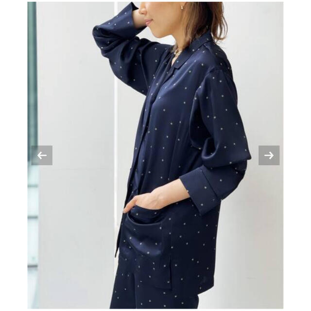 L'Appartement Pajama SHIRT ネイビーパジャマシャツ 1