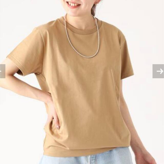 Plage(プラージュ)のPlage Nuance Tシャツ New キャメル メンズのトップス(Tシャツ/カットソー(半袖/袖なし))の商品写真