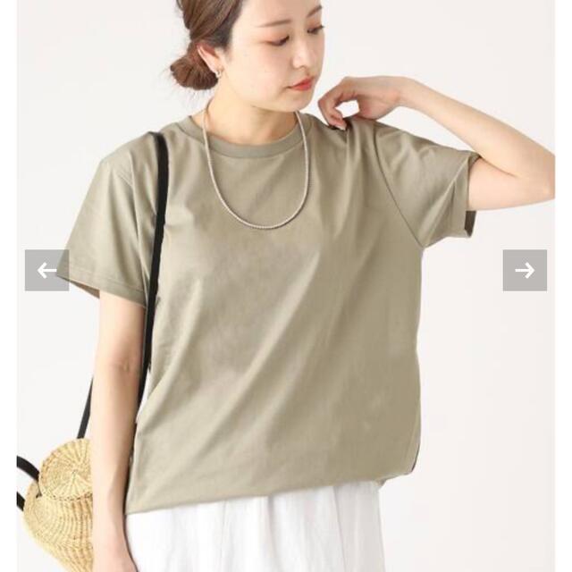 Plage(プラージュ)のPlage Nuance Tシャツ New カーキ　新品未使用タグ付き レディースのトップス(Tシャツ(半袖/袖なし))の商品写真