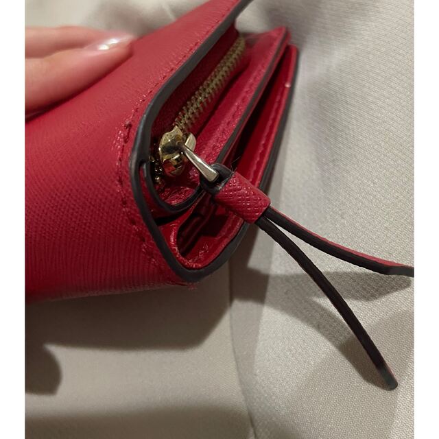 kate spade new york - ケイトスペード 二つ折り財布 レッド 赤の通販