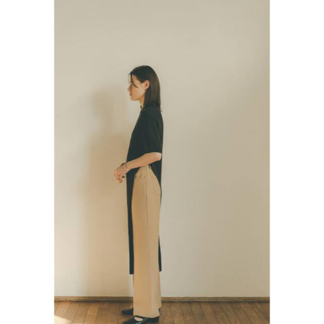 CLANE(クラネ)のclane SLANT CUT THERMAL TOPS  レディースのワンピース(ひざ丈ワンピース)の商品写真