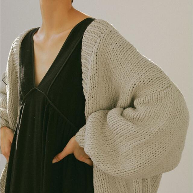 【完売】ETRE TOKYO HAND MADE KNIT GOWNグレー