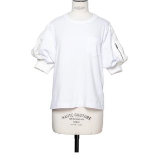 サカイ(sacai)のsacai  NYLON TWILL MIX T-SHIRT (Tシャツ(半袖/袖なし))