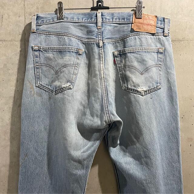 levi's 501xx usa製 ダメージデニム クラッシュ グランジ ボロ メンズ