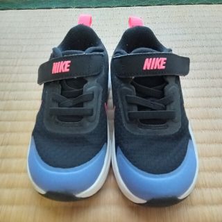 ナイキ(NIKE)のNIKEスニーカー　１４cm　黒×ピンク×パープル(スニーカー)