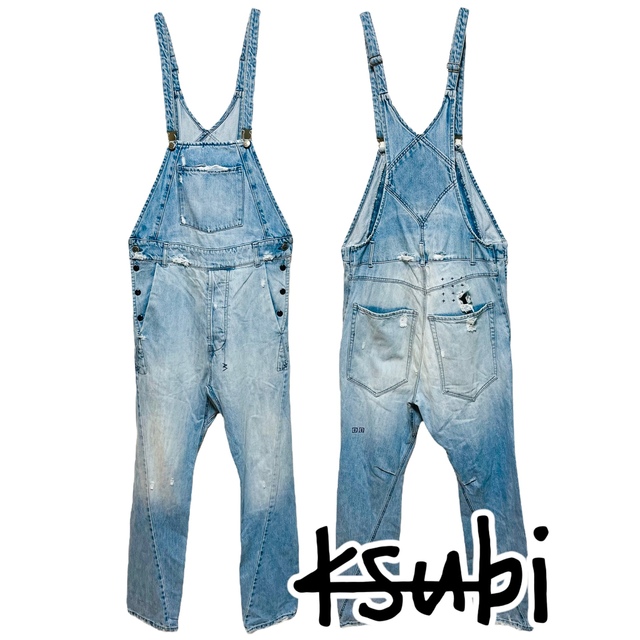 ☆希少☆tsubi ksubi オーバーオール サロペット デニム ダメージ加工