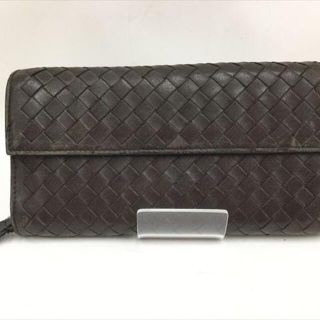 ボッテガヴェネタ(Bottega Veneta)の〇〇BOTTEGA VENETA ボッテガヴェネタ 長財布 イントレチャート ラムスキン 150509 ブラウン(財布)