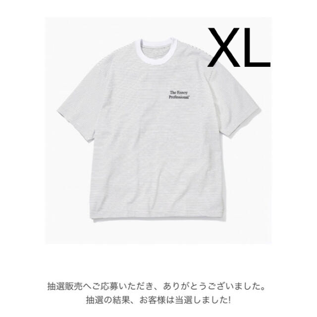 ennoy Border T-Shirt WHITE × BLACK XLTシャツ/カットソー(半袖/袖なし)