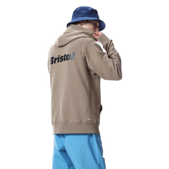 FCRB AUTHENTIC LOGO SWEAT HOODIE ベージュ XL-