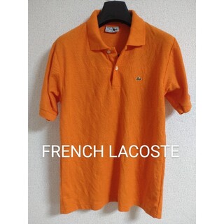 ラコステ(LACOSTE)の美品 フレンチラコステ FRENCH LACOSTE オレンジ メンズM(ポロシャツ)