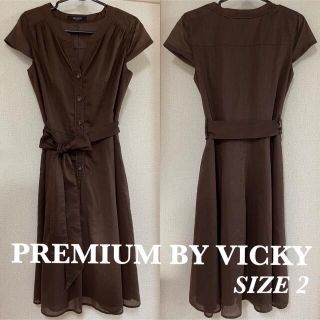 ビッキー(VICKY)のＰＲＥＭＩＵＭ　ＢＹ　ＶＩＣＫＹ(ひざ丈ワンピース)