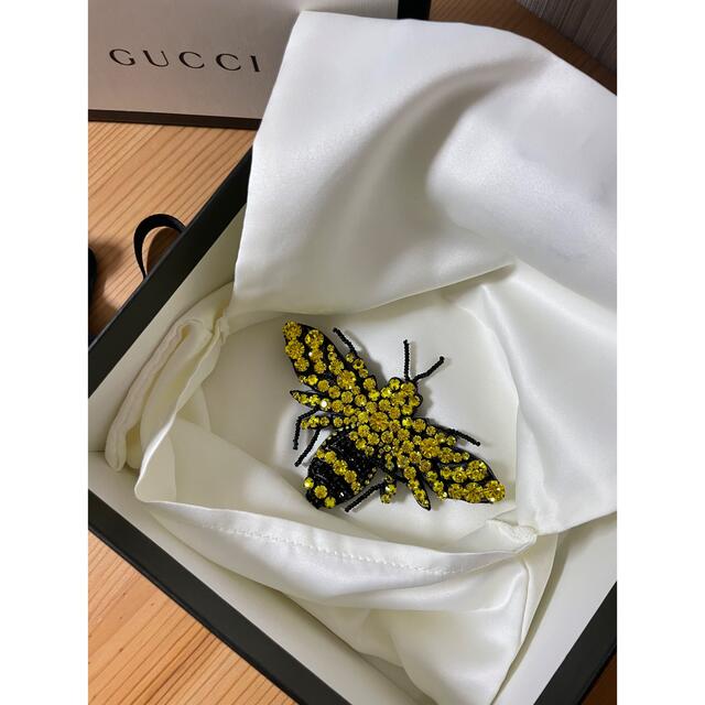 GUCCI ブローチ 蜂 イエローストーン 黄色 【お試し価格！】 www