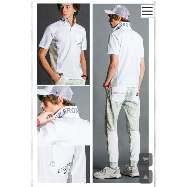 アイズフロンティア　ポロシャツ　S ホワイト　 メンズのトップス(ポロシャツ)の商品写真