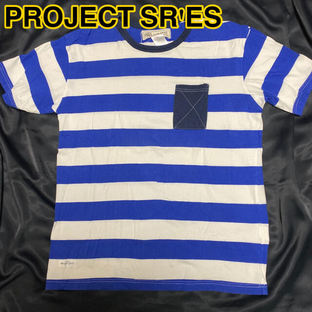 project SRES(プロジェクトエスアールエス)のPROJECT SR'ES ボーダーTシャツ　XL メンズのトップス(Tシャツ/カットソー(半袖/袖なし))の商品写真