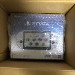 ソニー(SONY)の新品　PS Vita 本体　グレイシャーホワイト　専用メモリーカード 64GB(携帯用ゲーム機本体)